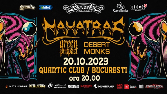 Programul concertului Naxatras prezentat de SoundArt pe 20 octombrie in Quantic Club