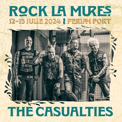 Renumita trupă americană de punk The Casualties va urca pe scena Rock la Mureș în 2024