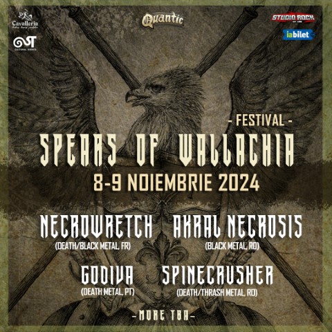 Primele confirmari pentru Spears of Wallachia, festival de metal extrem : 8, 9 noiembrie, Quantic Club