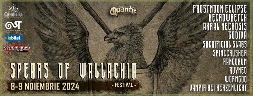 Program pe zile pentru Spears of Wallachia Festival din Quantic