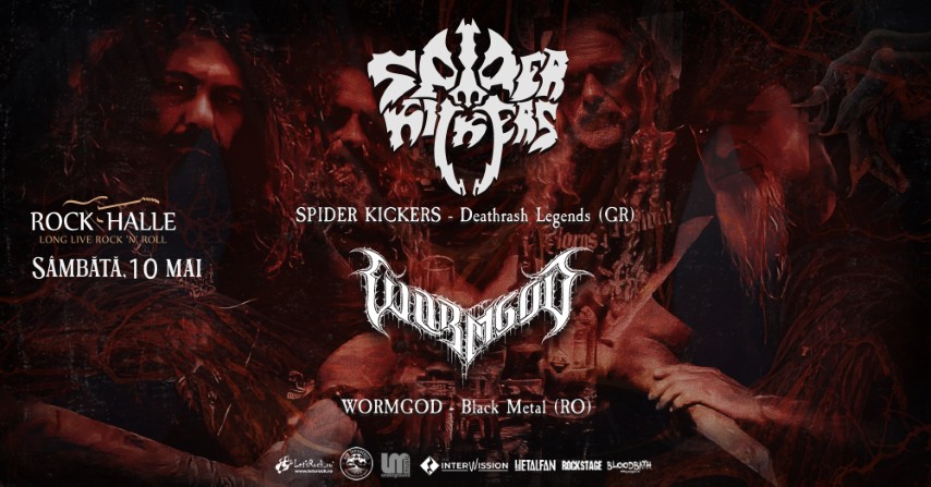 Spider Kickers si Wormgod canta la Rock Halle in Constanta pe 10 mai