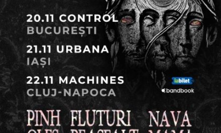 Pinholes, Nava Mamă și Fluturi Pe Asfalt în concert în București pe 20 noiembrie