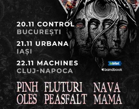 Pinholes, Nava Mamă și Fluturi Pe Asfalt în concert în București pe 20 noiembrie